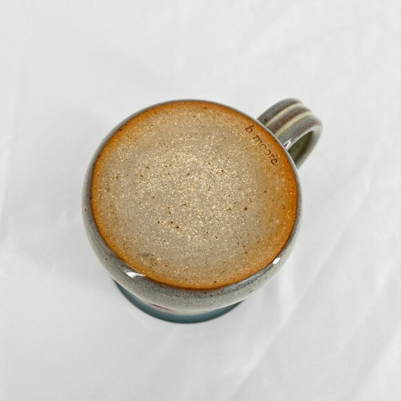 Handcrafted Artisan  Ceramic‎ Mug With Colorful Glaze Artist Signed - Picture 3 of 3